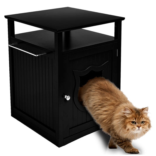 Nightstand Pet House With Litter Box Cover