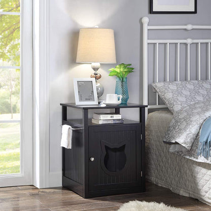 Nightstand Pet House With Litter Box Cover