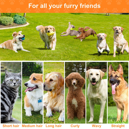 Dog Grooming Vacuum for Shedding, 13,200Pa Pet Grooming Vacuum Kit with Dogs Cats Clippers, 6 in 1 Low Noise Home Cleaning Tool