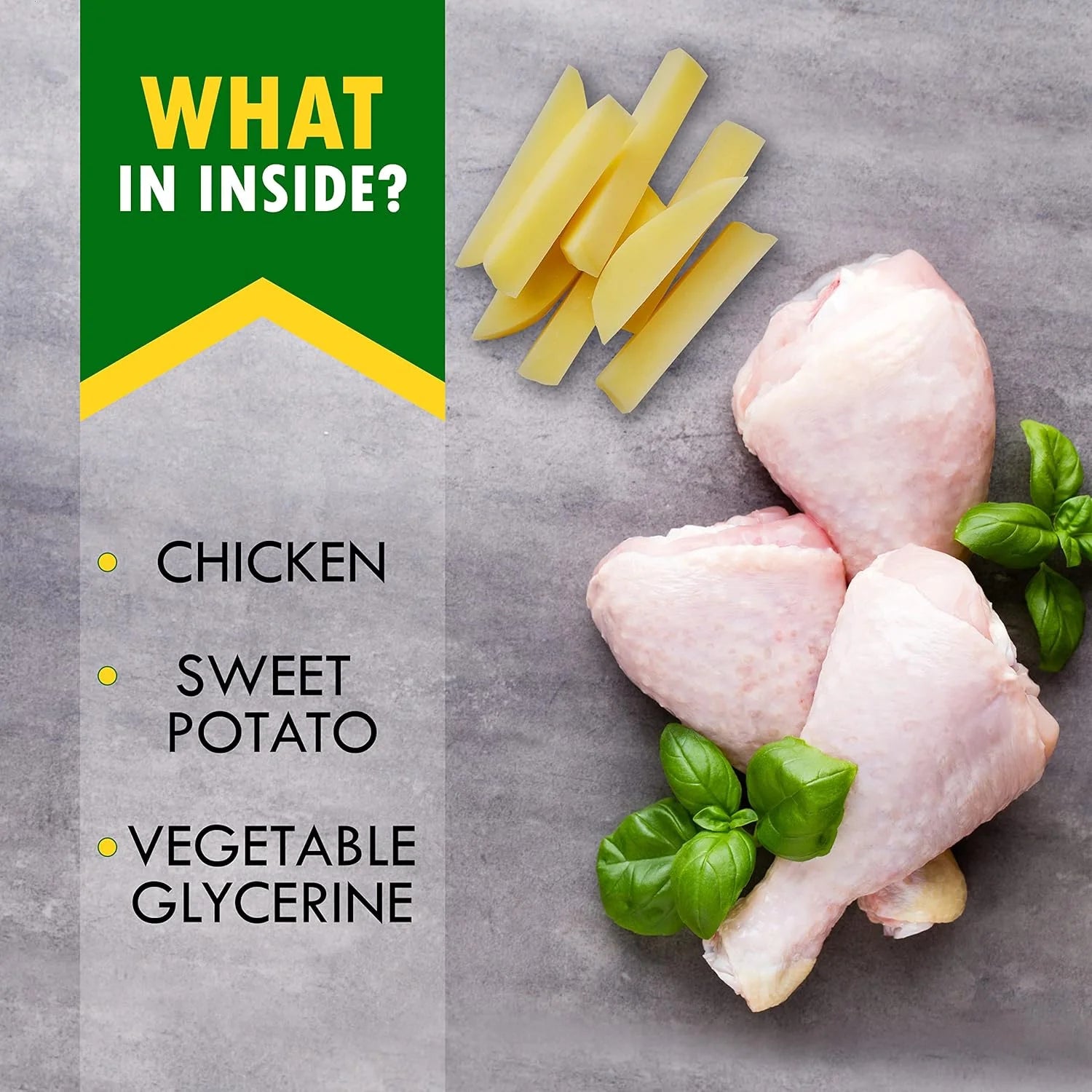 Dog Treats Sweet Potato Wrapped with Chicken 10.6 Oz & Pet Natural Chew - Grain Free Dried Snacks in Bulk - Best Twists for Training Small & Large Dogs - Made for USA