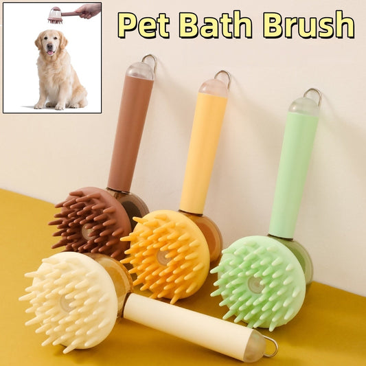 Pet Bathing Massage Brush, 3 In 1 Tool
