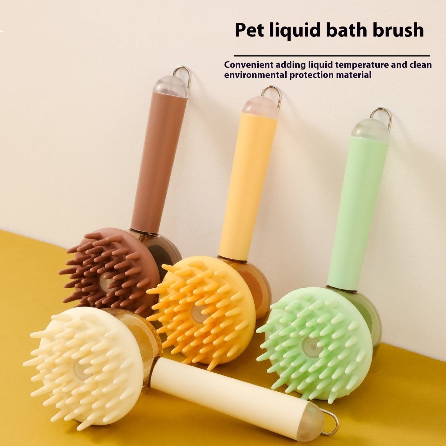 Pet Bathing Massage Brush, 3 In 1 Tool