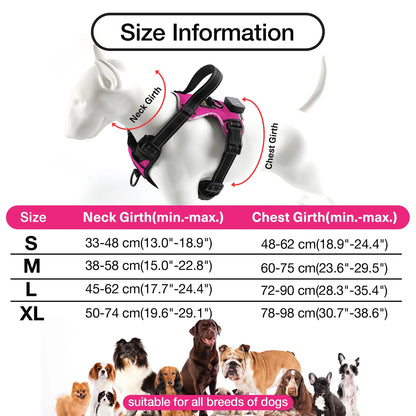 Light up Dog Harness - No Pull Led Dog Harness Rechargeable Lighted Dog Harness for Night Walking Adjustable Glow Vest for Small Medium Large Dogs