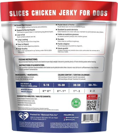 Chicken Jerky Dog Treats 1.5 Lb - Human Grade Pet Snacks & High Protein Meat - All Natural High Protein Dried Strips - Best Chews for Training Small & Large Dogs - Bulk Soft Pack Made for USA